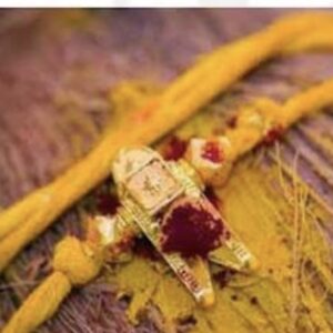 Baglamukhi yellow thread